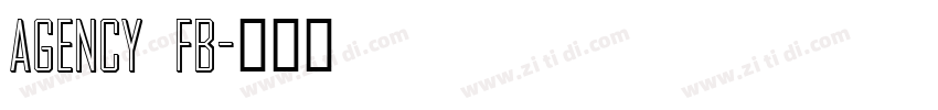 agency fb字体转换